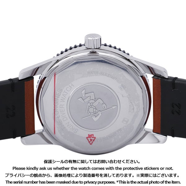 ロンジン ヘリテージ スキンダイバー L2.822.4.56.2 LONGINES 腕時計 黒文字盤