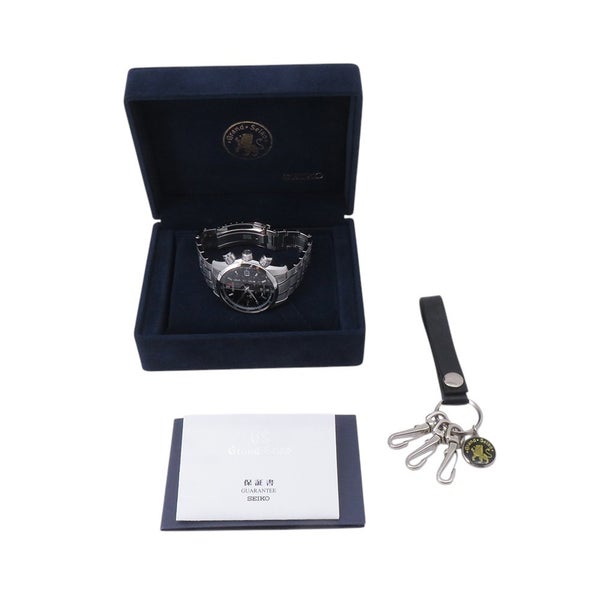 セイコー グランドセイコー GMT スプリングドライブ  マスターショップ限定 SBGC003 SEIKO 腕時計 黒文字盤