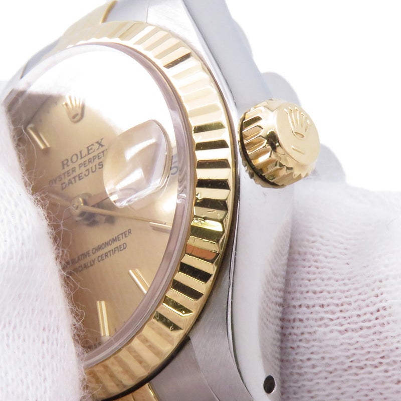 ロレックス デイトジャスト R番 SS/K18YG 69173 ROLEX 腕時計 シャンパン文字盤