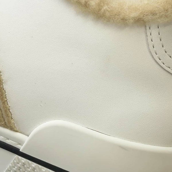 エルメス スニーカー デア カーフレザー シープスキン レディースサイズ37 HERMES 白