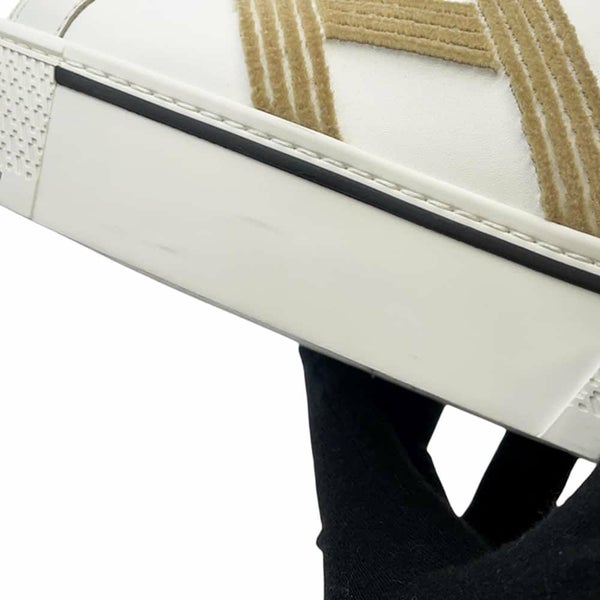 エルメス スニーカー デア カーフレザー シープスキン レディースサイズ37 HERMES 白