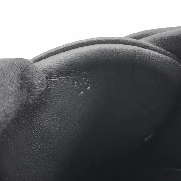 エルメス スニーカー ハッピー カーフレザー レディースサイズ38 HERMES 靴 黒