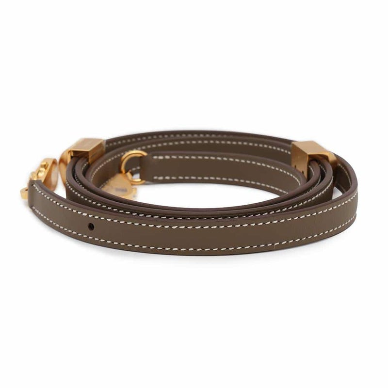 エルメス ショルダーストラップ クルー メドール エトゥープ/ゴールド金具 スイフト W刻印 HERMES ストラップ