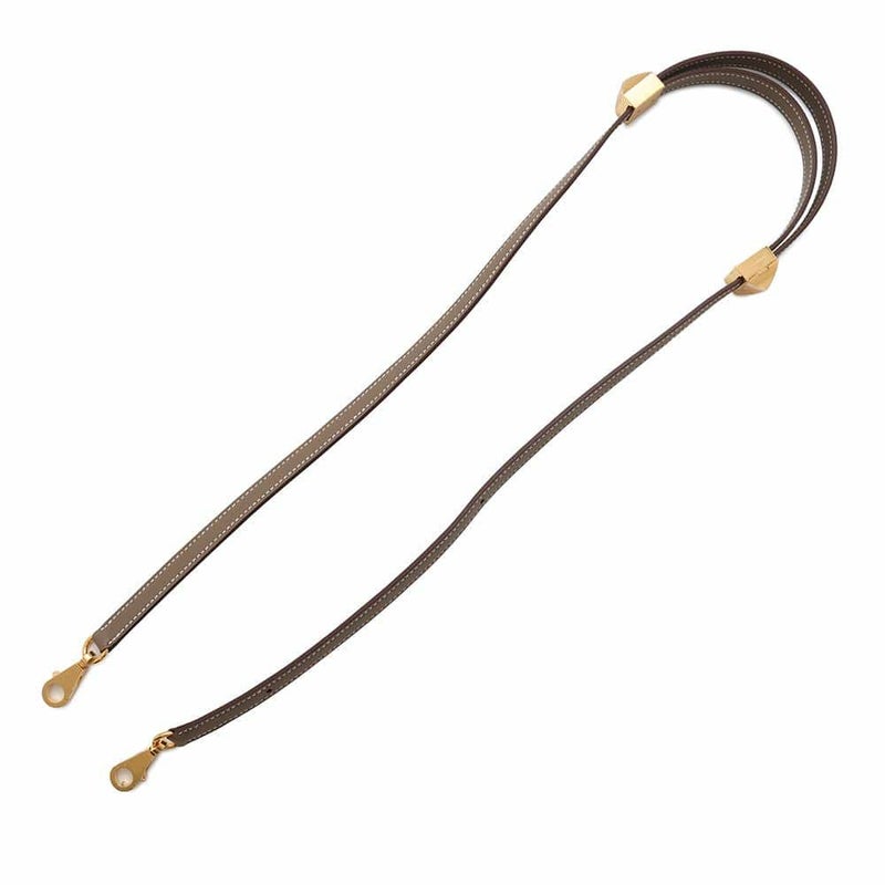 エルメス ショルダーストラップ クルー メドール エトゥープ/ゴールド金具 スイフト W刻印 HERMES ストラップ