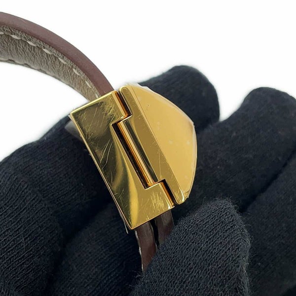 エルメス ショルダーストラップ クルー メドール エトゥープ/ゴールド金具 スイフト W刻印 HERMES ストラップ