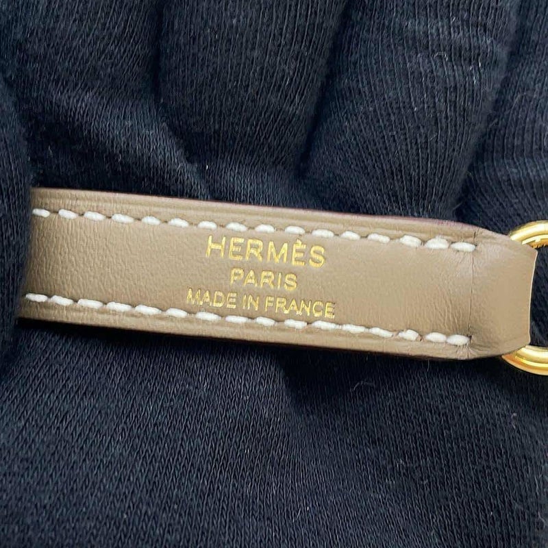エルメス ショルダーストラップ クルー メドール エトゥープ/ゴールド金具 スイフト W刻印 HERMES ストラップ