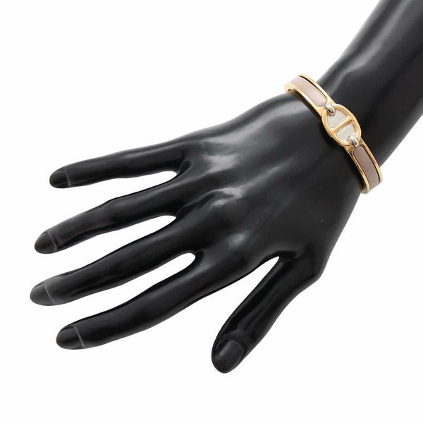 エルメス ブレスレット シェーヌダンクル ミニクリック PM マロングラッセ/ゴールド金具/シルバー金具 HERMES