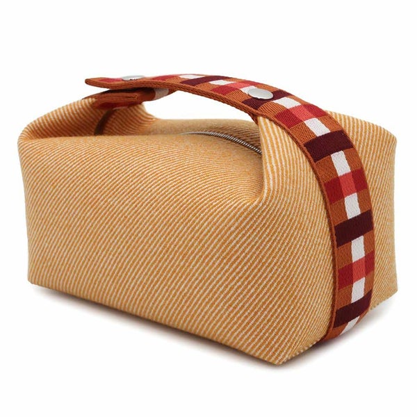 エルメス ポーチ ブリッド・ア・ブラックPM オカレ フォーヴ/シルバー金具 ウール HERMES ポーチ