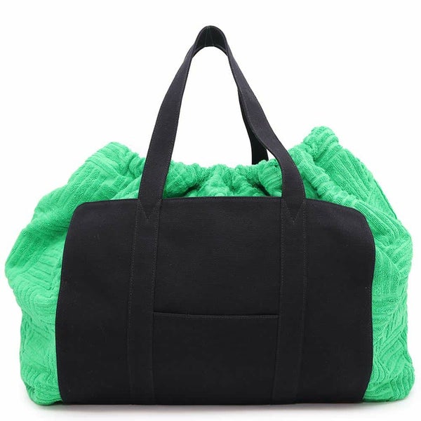 ボッテガヴェネタ トートバッグ ジャガード ロールアップバッグ 709442 BOTTEGA VENETA 黒