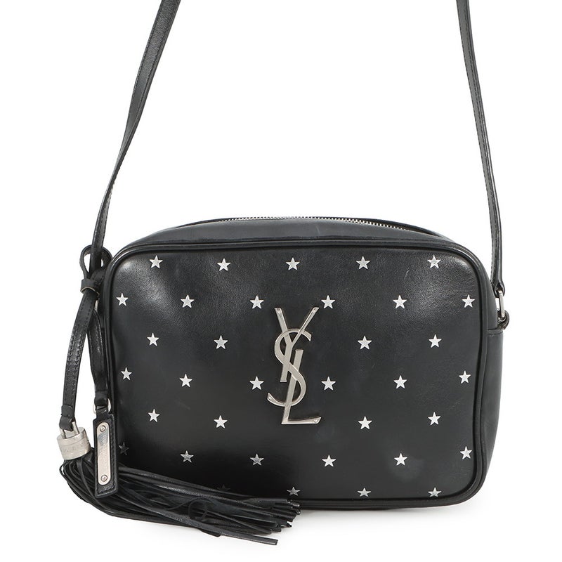 サンローランパリ ショルダーバッグ スター ルー カメラバッグ レザー 574494 SAINT LAURENT PARIS 黒