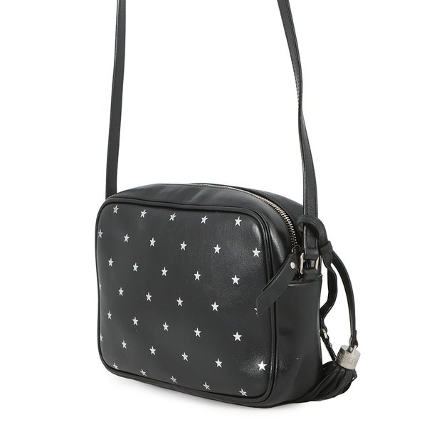 サンローランパリ ショルダーバッグ スター ルー カメラバッグ レザー 574494 SAINT LAURENT PARIS 黒