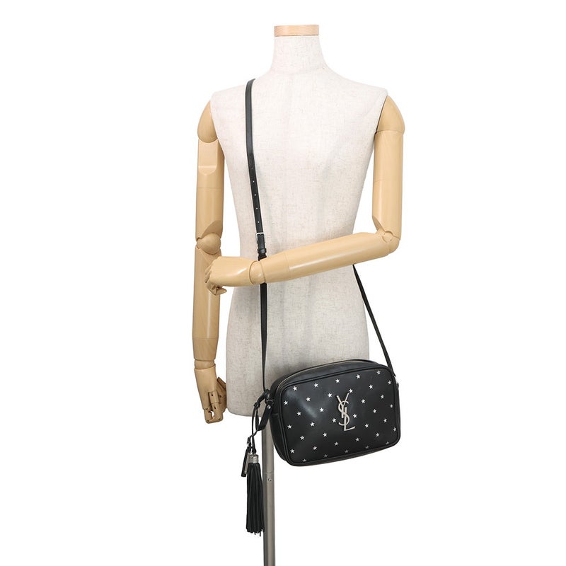 サンローランパリ ショルダーバッグ スター ルー カメラバッグ レザー 574494 SAINT LAURENT PARIS 黒