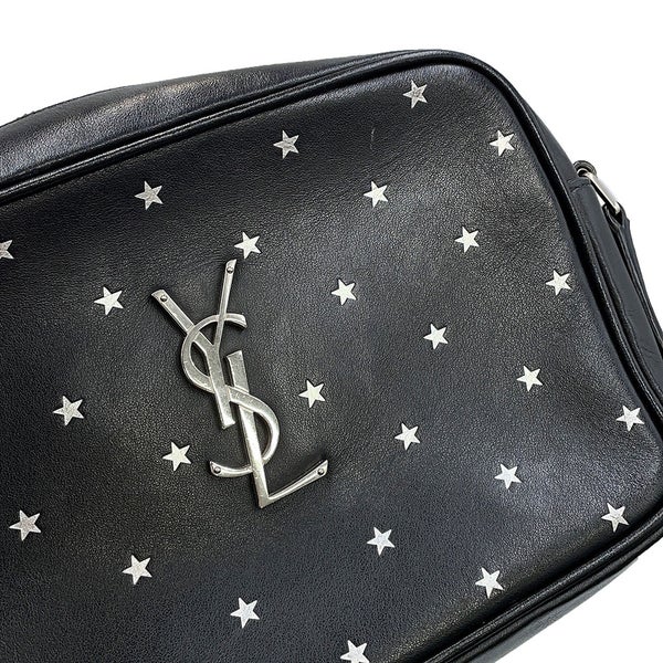サンローランパリ ショルダーバッグ スター ルー カメラバッグ レザー 574494 SAINT LAURENT PARIS 黒