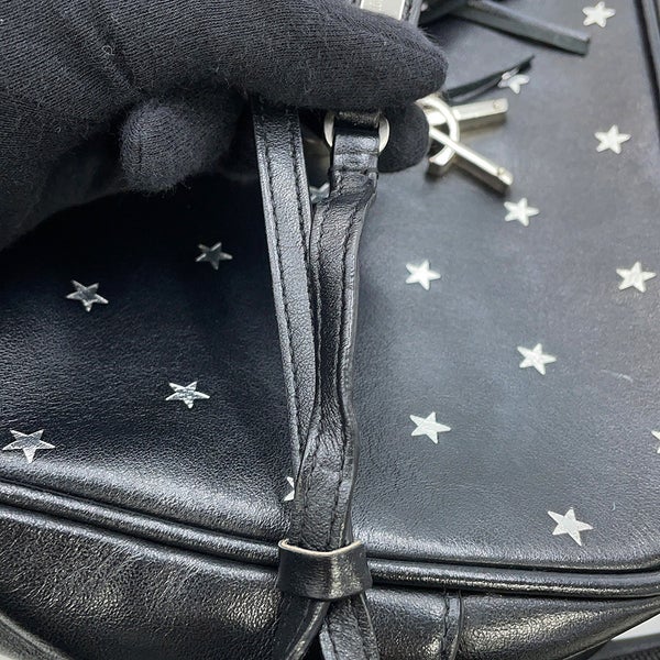 サンローランパリ ショルダーバッグ スター ルー カメラバッグ レザー 574494 SAINT LAURENT PARIS 黒