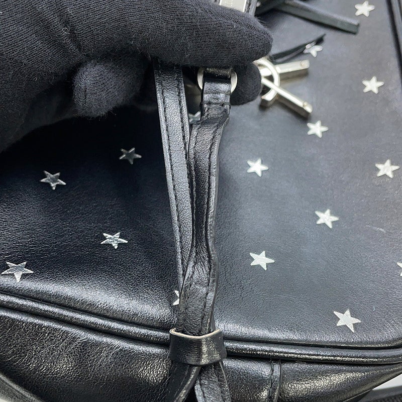 サンローランパリ ショルダーバッグ スター ルー カメラバッグ レザー 574494 SAINT LAURENT PARIS 黒