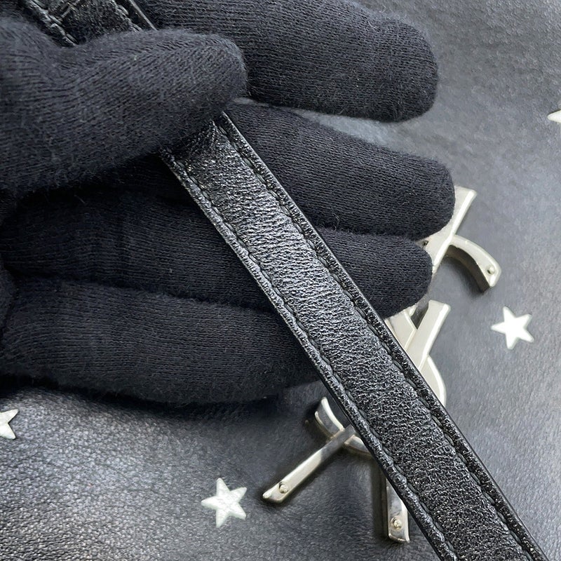 サンローランパリ ショルダーバッグ スター ルー カメラバッグ レザー 574494 SAINT LAURENT PARIS 黒