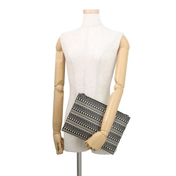 サンローランパリ クラッチバッグ スカルプリント タブレットケース 397294 SAINT LAURENT PARIS 黒