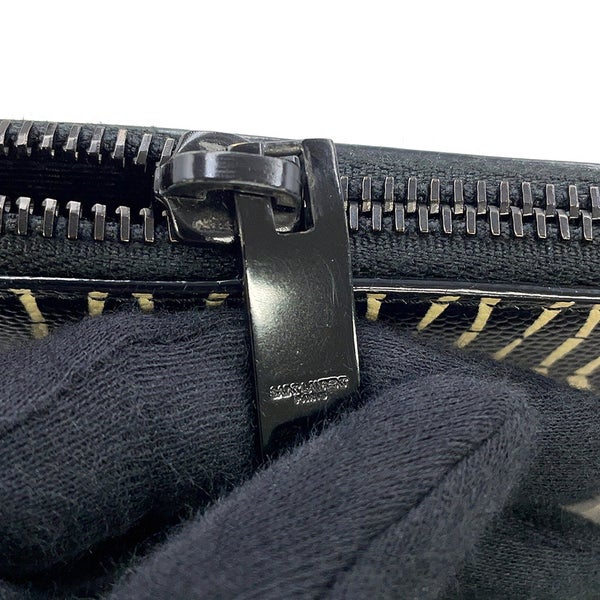 サンローランパリ クラッチバッグ スカルプリント タブレットケース 397294 SAINT LAURENT PARIS 黒