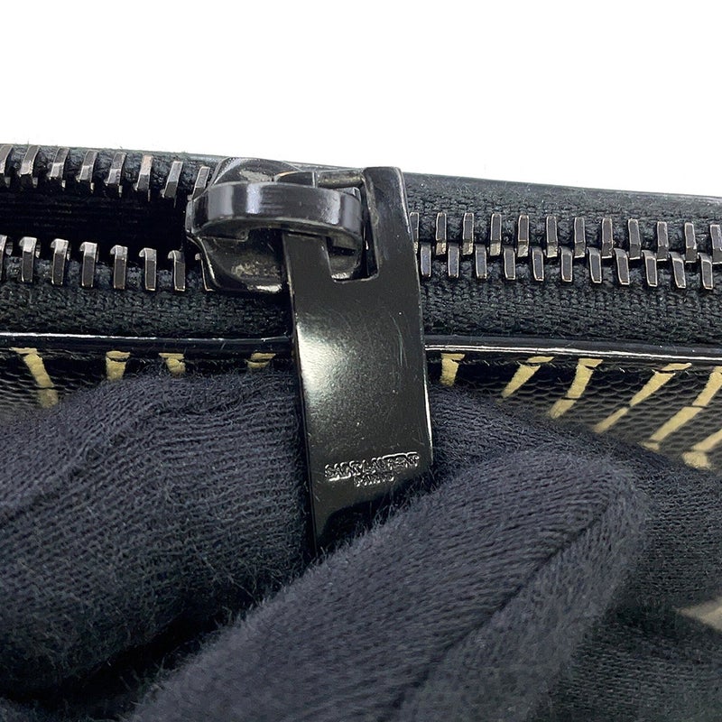 サンローランパリ クラッチバッグ スカルプリント タブレットケース 397294 SAINT LAURENT PARIS 黒