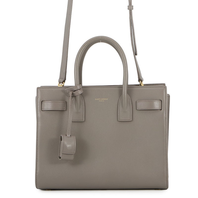サンローランパリ ハンドバッグ ベイビー サックドジュール 421859 SAINT LAURENT PARIS 2way グレー