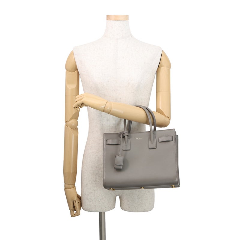 サンローランパリ ハンドバッグ ベイビー サックドジュール 421859 SAINT LAURENT PARIS 2way グレー