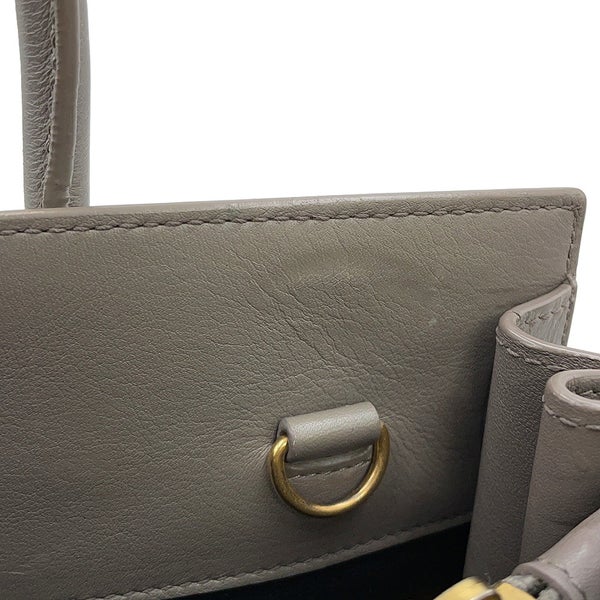 サンローランパリ ハンドバッグ ベイビー サックドジュール 421859 SAINT LAURENT PARIS 2way グレー