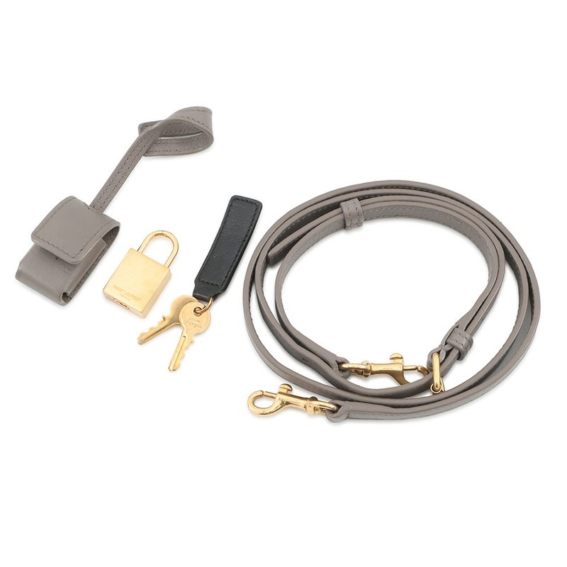 サンローランパリ ハンドバッグ ベイビー サックドジュール 421859 SAINT LAURENT PARIS 2way グレー