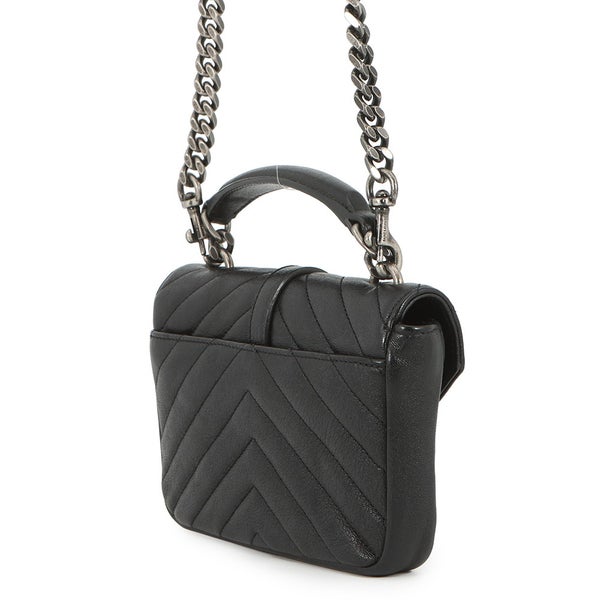 サンローランパリ チェーンウォレット カレッジ ミニ レザー 438492 SAINT LAURENT PARIS 財布 黒