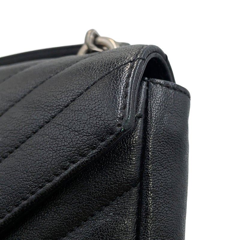 サンローランパリ チェーンウォレット カレッジ ミニ レザー 438492 SAINT LAURENT PARIS 財布 黒