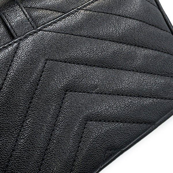 サンローランパリ チェーンウォレット カレッジ ミニ レザー 438492 SAINT LAURENT PARIS 財布 黒