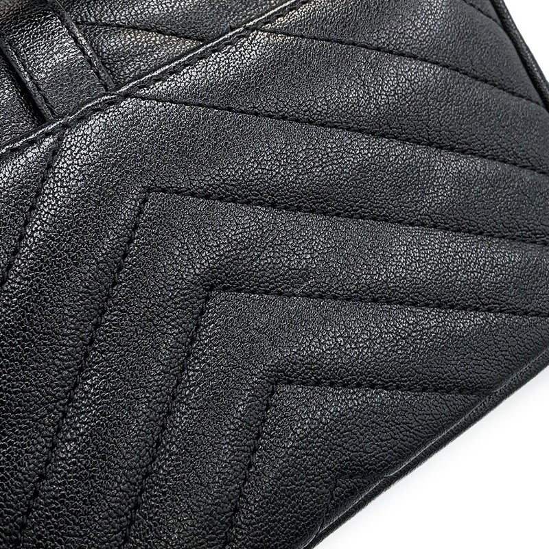 サンローランパリ チェーンウォレット カレッジ ミニ レザー 438492 SAINT LAURENT PARIS 財布 黒