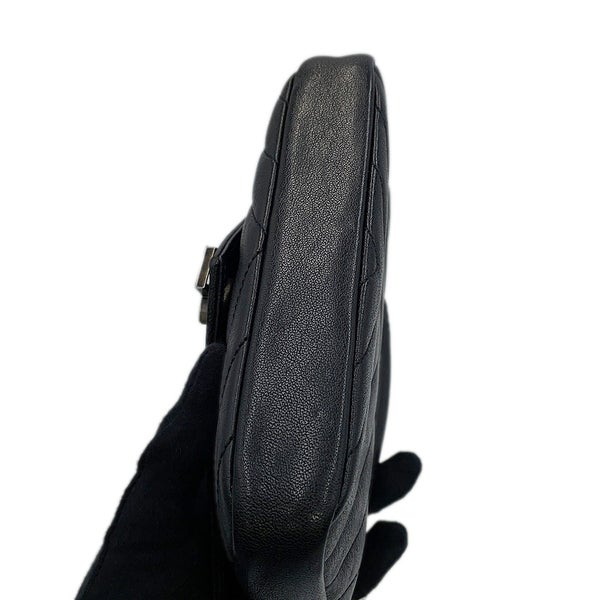 サンローランパリ チェーンウォレット カレッジ ミニ レザー 438492 SAINT LAURENT PARIS 財布 黒