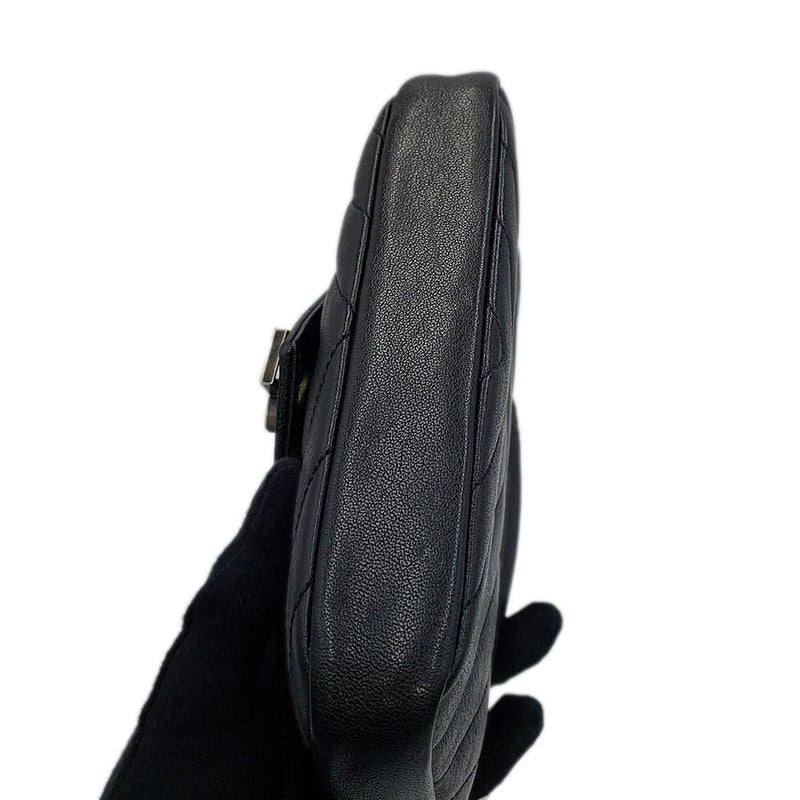 サンローランパリ チェーンウォレット カレッジ ミニ レザー 438492 SAINT LAURENT PARIS 財布 黒