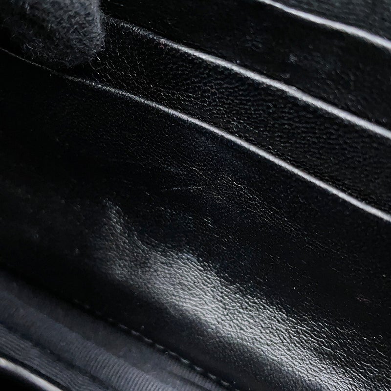 サンローランパリ チェーンウォレット カレッジ ミニ レザー 438492 SAINT LAURENT PARIS 財布 黒