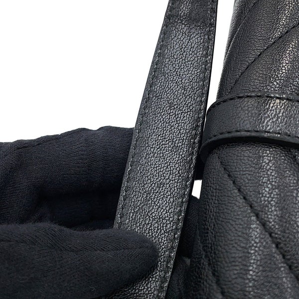 サンローランパリ チェーンウォレット カレッジ ミニ レザー 438492 SAINT LAURENT PARIS 財布 黒