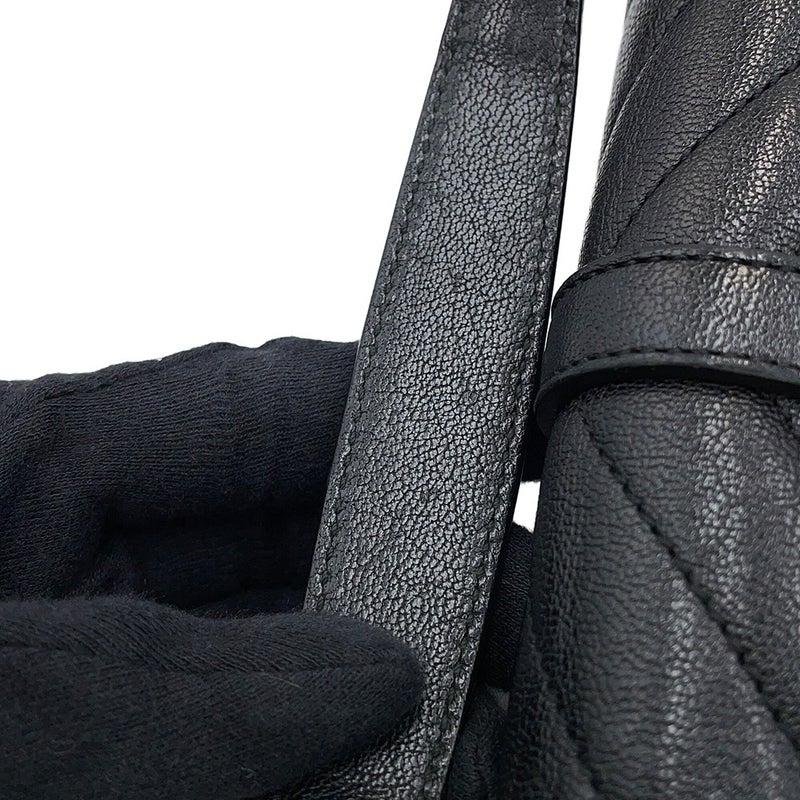 サンローランパリ チェーンウォレット カレッジ ミニ レザー 438492 SAINT LAURENT PARIS 財布 黒