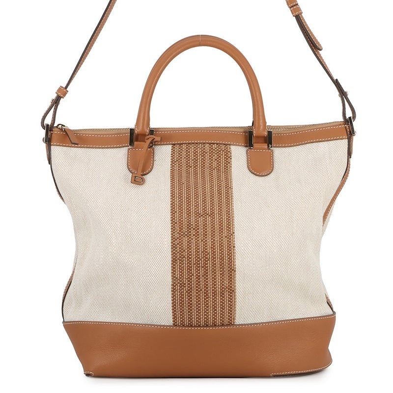 デルヴォー トートバッグ エブリーD キャンバス レザー DELVAUX 2way