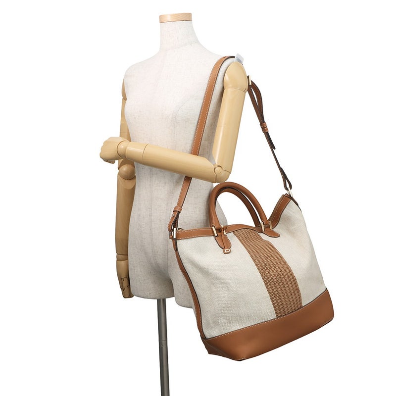 デルヴォー トートバッグ エブリーD キャンバス レザー DELVAUX 2way