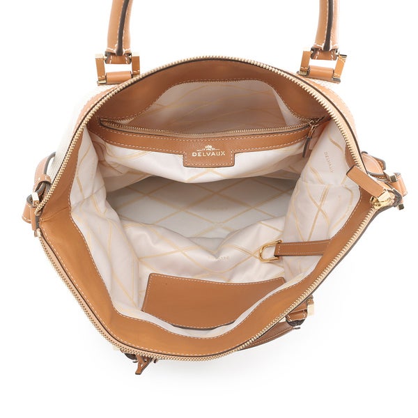 デルヴォー トートバッグ エブリーD キャンバス レザー DELVAUX 2way