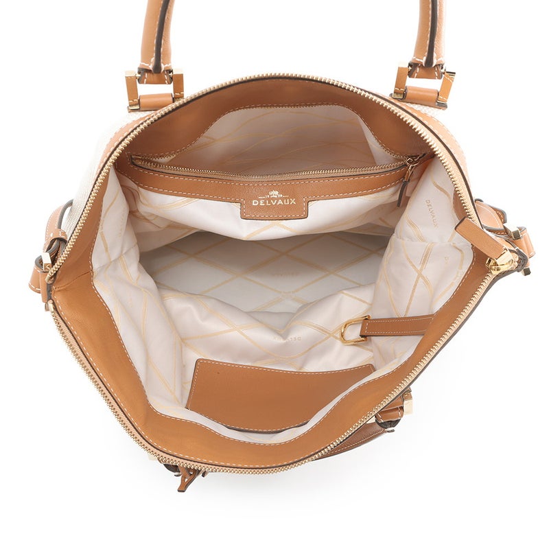 デルヴォー トートバッグ エブリーD キャンバス レザー DELVAUX 2way