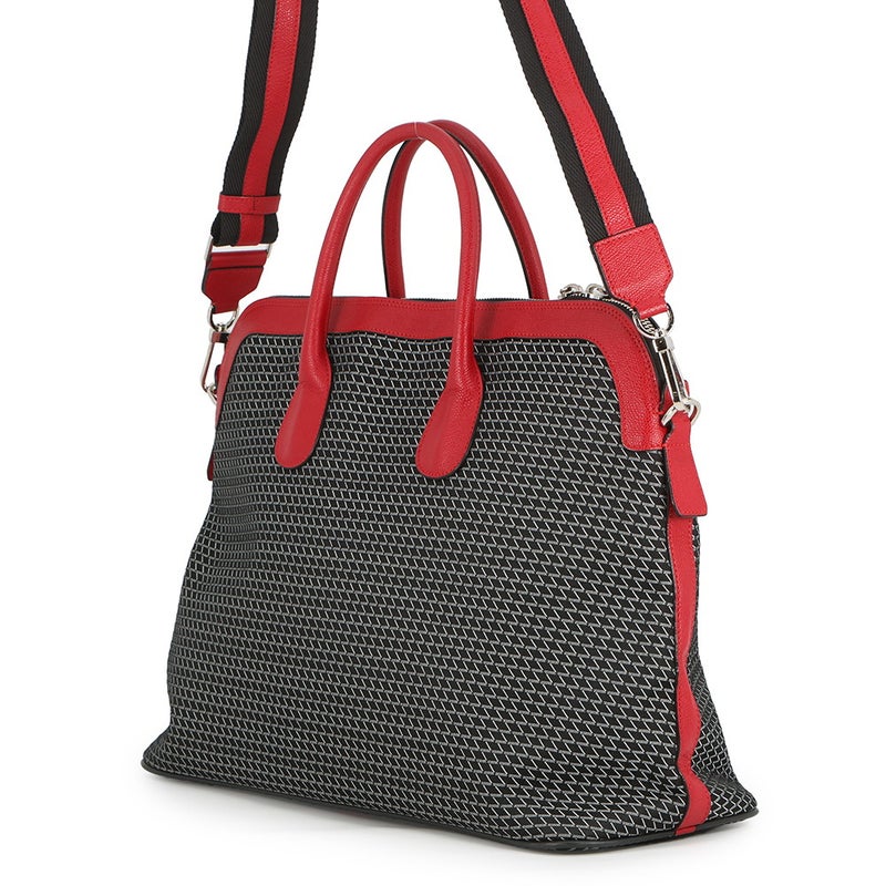 ヴァレクストラ ボストンバッグ K-VAL マイロゴ キャンバス レザー Valextra 2way