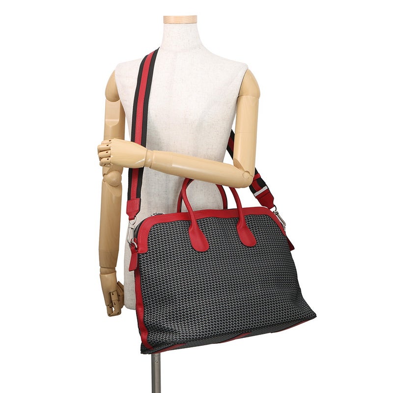 ヴァレクストラ ボストンバッグ K-VAL マイロゴ キャンバス レザー Valextra 2way