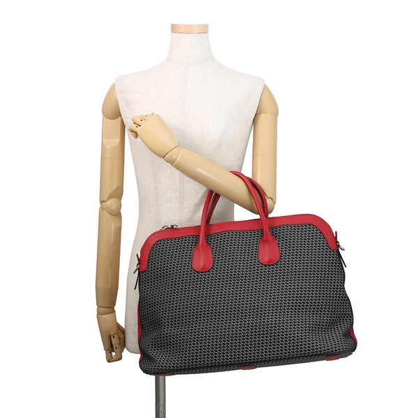 ヴァレクストラ ボストンバッグ K-VAL マイロゴ キャンバス レザー Valextra 2way