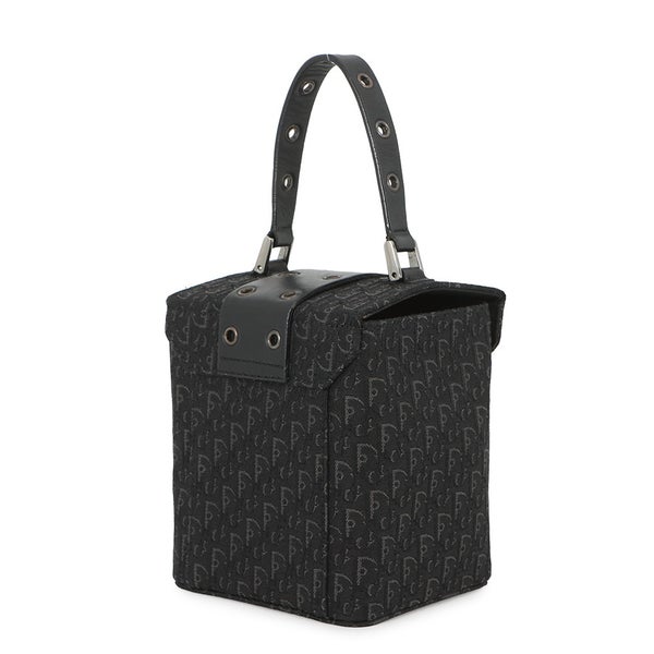ディオール ハンドバッグ オブリーク ストリートシック バニティバッグ キャンバス ABB2496 Christian Dior トロッター 黒