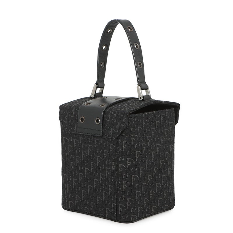 ディオール ハンドバッグ オブリーク ストリートシック バニティバッグ キャンバス ABB2496 Christian Dior トロッター 黒