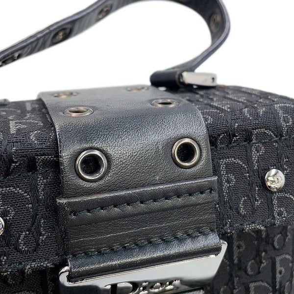 ディオール ハンドバッグ オブリーク ストリートシック バニティバッグ キャンバス ABB2496 Christian Dior トロッター 黒