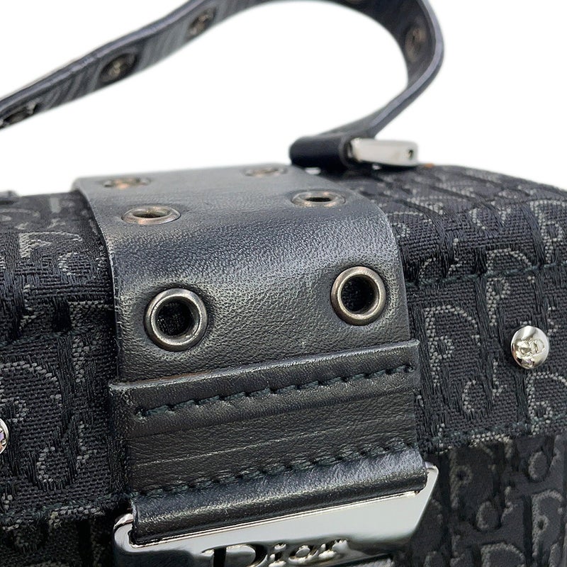 ディオール ハンドバッグ オブリーク ストリートシック バニティバッグ キャンバス ABB2496 Christian Dior トロッター 黒