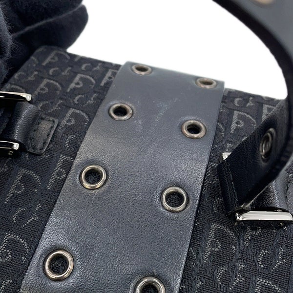 ディオール ハンドバッグ オブリーク ストリートシック バニティバッグ キャンバス ABB2496 Christian Dior トロッター 黒