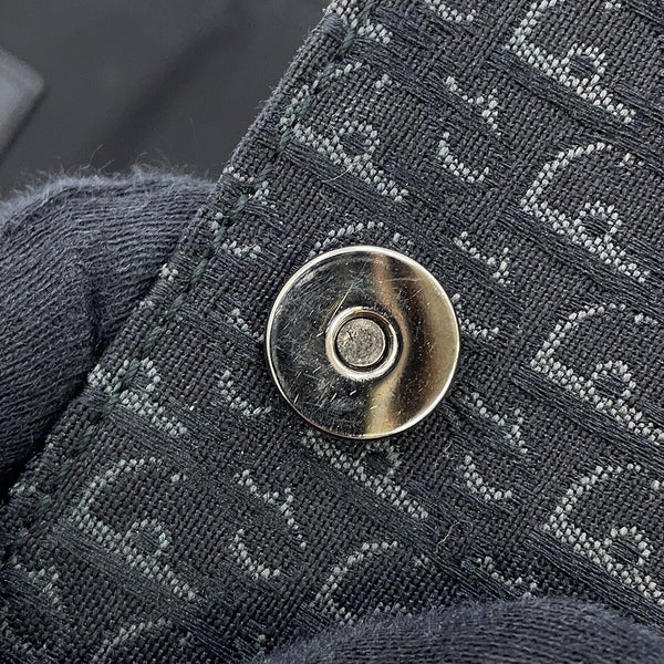 ディオール ハンドバッグ オブリーク ストリートシック バニティバッグ キャンバス ABB2496 Christian Dior トロッター 黒