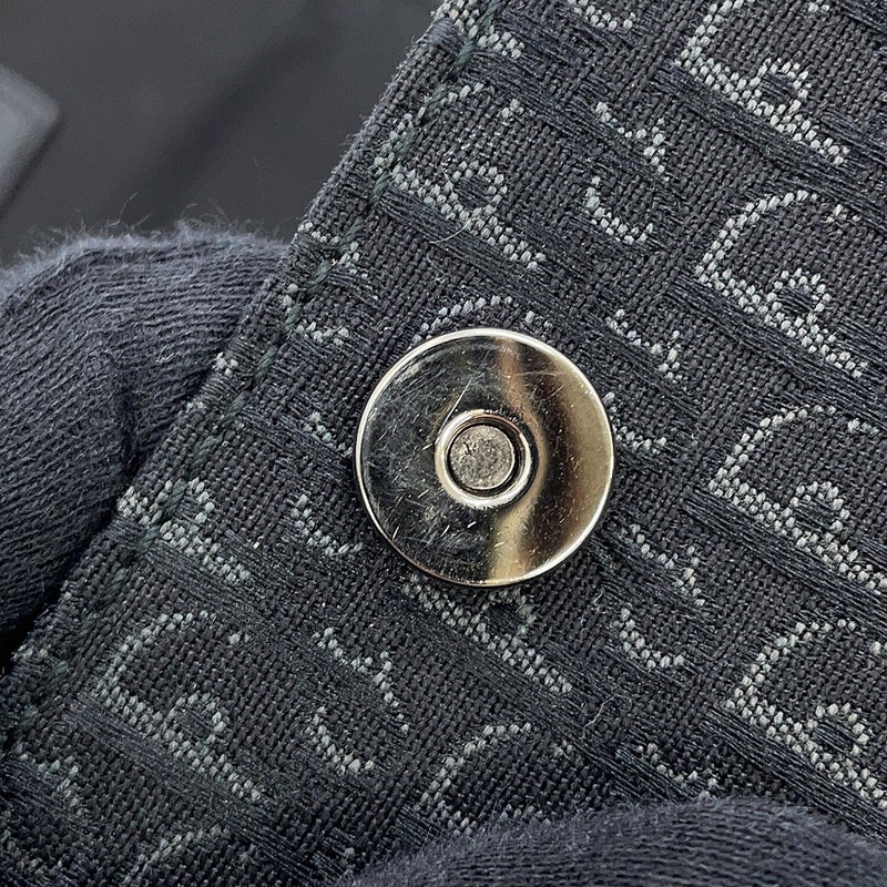 ディオール ハンドバッグ オブリーク ストリートシック バニティバッグ キャンバス ABB2496 Christian Dior トロッター 黒